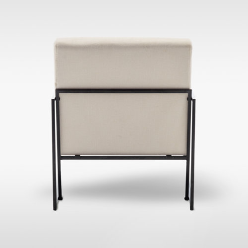 Ebern Designs Burbuqe Industrial Metal Arm Accent Chair & Reviews Wayfair